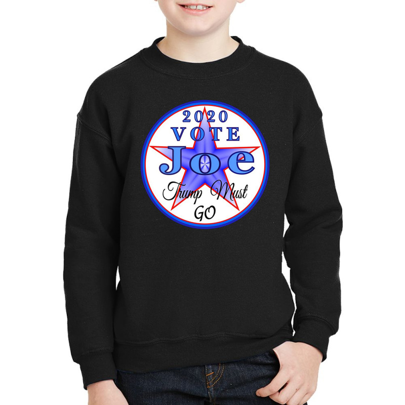 Vote Joe Trump Must Go Youth Sweatshirt | Artistshot