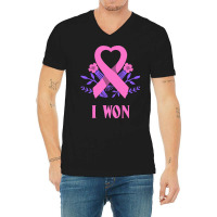 Breast Cancer Awareness T  Shirt Survivor Breast Cancer Awareness 25 V-neck Tee | Artistshot