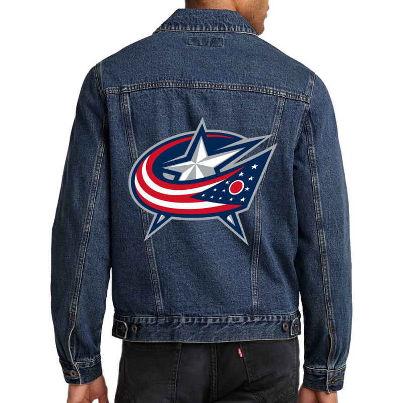 The-columbus-blue-jackets-pen Men Denim Jacket by tihra | Artistshot