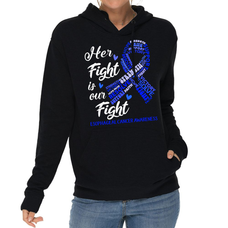 Esophageal Cancer Awareness T  Shirt Esophageal Cancer Awareness Her F Lightweight Hoodie by gamblerconspiracy | Artistshot