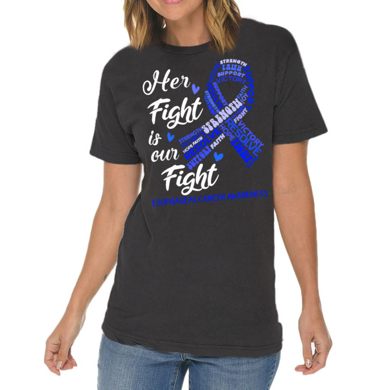 Esophageal Cancer Awareness T  Shirt Esophageal Cancer Awareness Her F Vintage T-Shirt by gamblerconspiracy | Artistshot