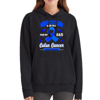 I Wear Dark Blue For My Dad T  Shirt I Wear Dark Blue For My Dad   Col Vintage Hoodie | Artistshot