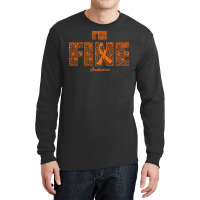 Leukemia Awareness T  Shirt Leukemia Awareness Fine Ribbons   In This Long Sleeve Shirts | Artistshot