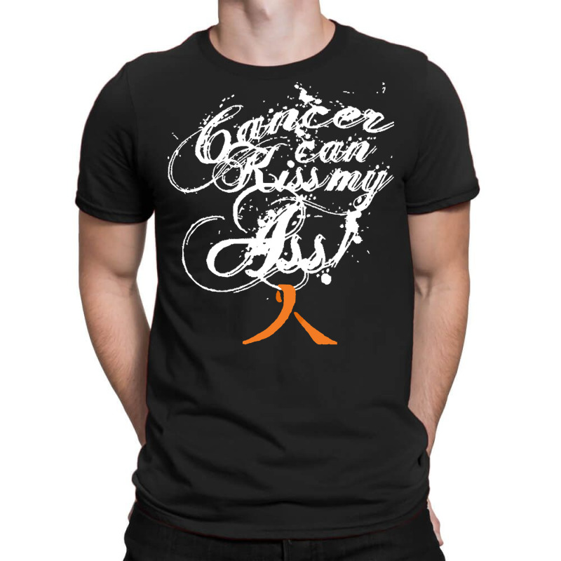 Leukemia T  Shirt Cancer Can Kiss My Ass! Leukemia ( Orange Ribbon) T T-shirt | Artistshot