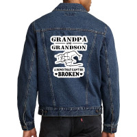 I Ve Been Called A Lot Of Names In My Lifetime But Papa Is My Favorite Men Denim Jacket | Artistshot