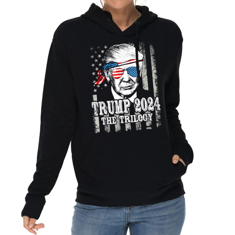 Trump 2024 The Trilogy Lightweight Hoodie | Artistshot