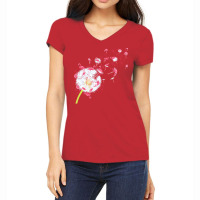 Dandelion T  Shirt Dandelion Flamingo Cute Flamingos T  Shirt Women's V-neck T-shirt | Artistshot