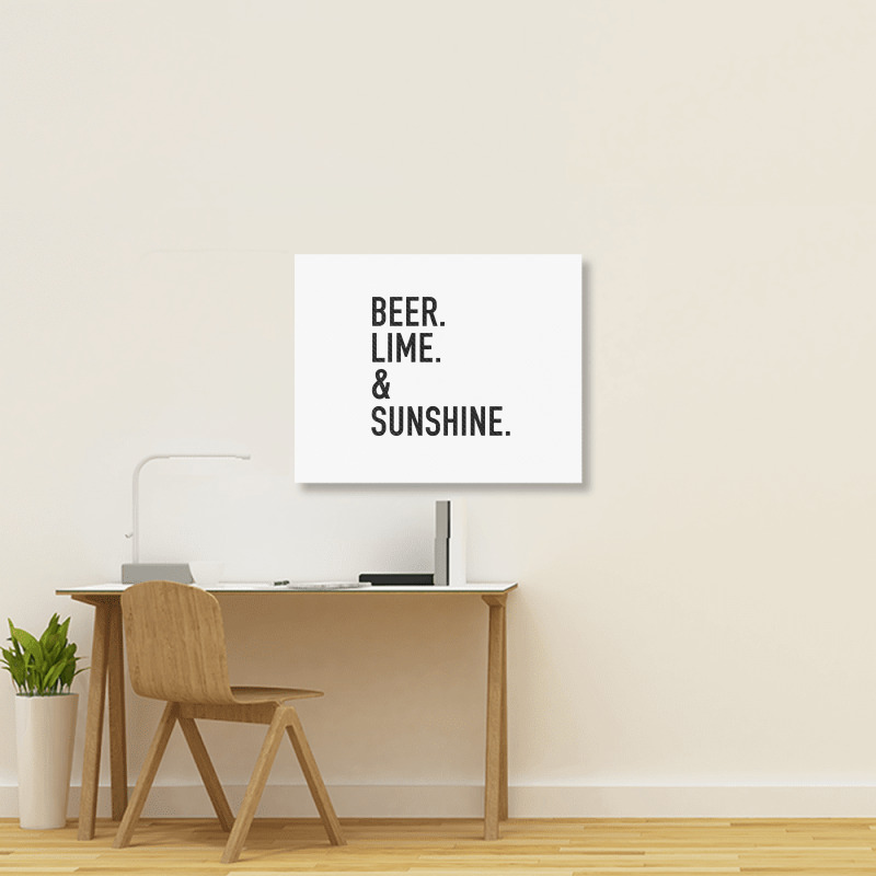 Beer Lime And Sunshine [tw] Landscape Canvas Print | Artistshot