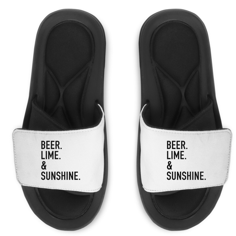 Beer Lime And Sunshine [tw] Slide Sandal | Artistshot