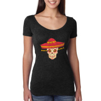 Mexican Skull Women's Triblend Scoop T-shirt | Artistshot