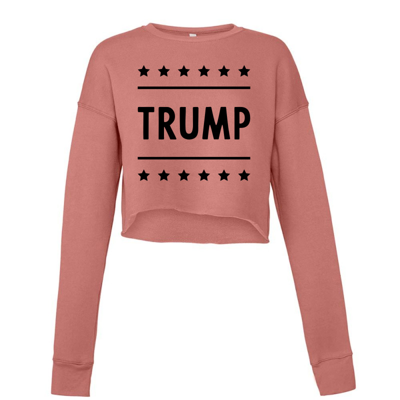 Donald Trump President 2020 - Usa Flag Gift Political Cropped Sweater by Diogo Calheiros | Artistshot