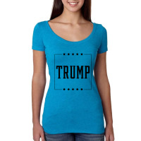 Donald Trump President 2020 - Usa Flag Gift Political Women's Triblend Scoop T-shirt | Artistshot