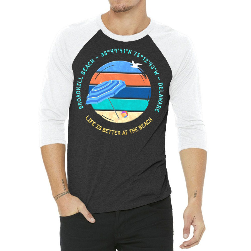 Broadkill Beach T  Shirt Broadkill Beach, Delaware T  Shirt 3/4 Sleeve Shirt | Artistshot