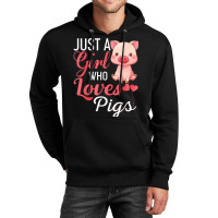 Just A Girl Who Loves Pigs Shirt Funny Pig Gift T Shirt Unisex Hoodie | Artistshot