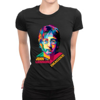 Lennon Pop Art Ladies Fitted T-shirt | Artistshot