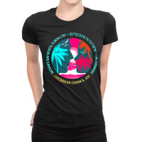 Nathans Bay Beach T  Shirt Nathan’s Bay Beach, Elbow Cay, The Bahama Ladies Fitted T-shirt | Artistshot