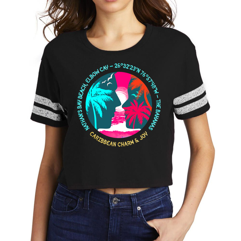 Nathans Bay Beach T  Shirt Nathan’s Bay Beach, Elbow Cay, The Bahama Scorecard Crop Tee by shanie31601 | Artistshot