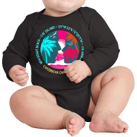 New Bight Beach T  Shirt New Bight Beach, Cat Island, The Bahamas T  S Long Sleeve Baby Bodysuit | Artistshot