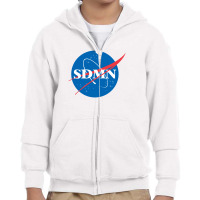 Sdmn Space Print Youth Zipper Hoodie | Artistshot