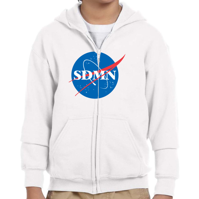 Sdmn Space Print Youth Zipper Hoodie by Lion Star | Artistshot