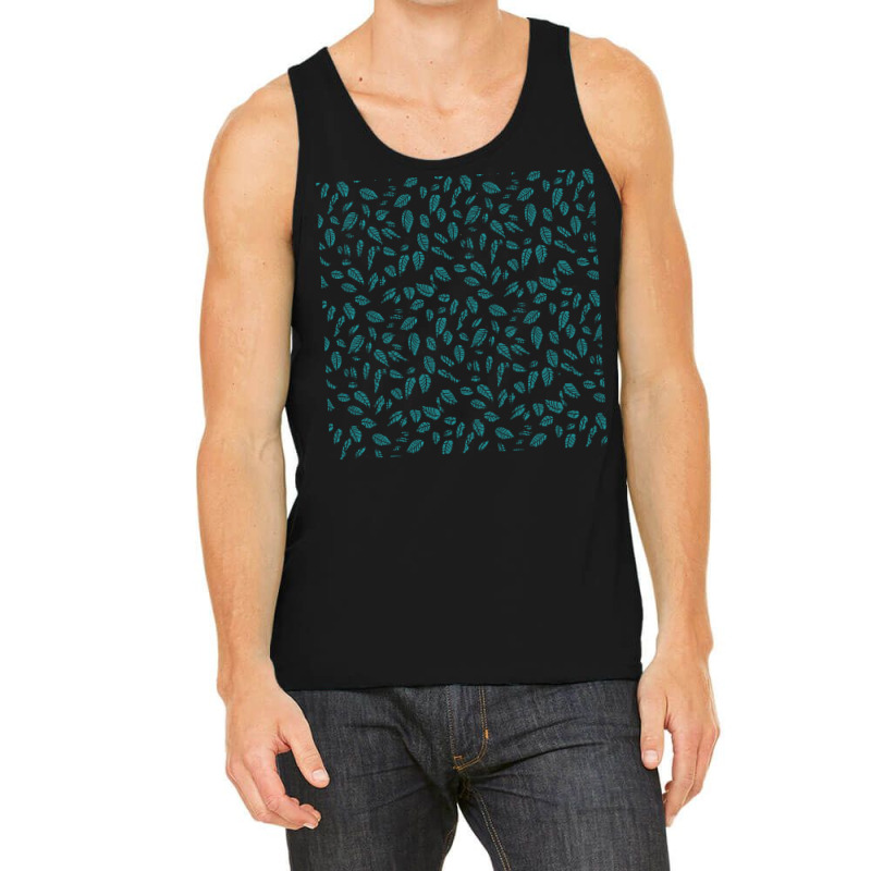 Nature Pattern T  Shirt Minimalist Leaf Line Art Illustration As A Sea Tank Top by graysonmante940 | Artistshot