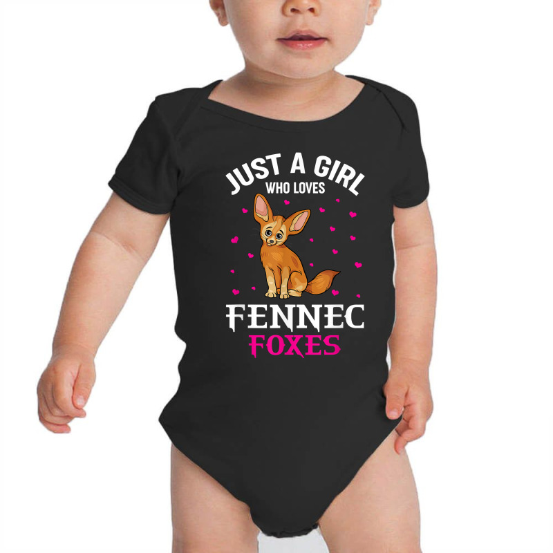 Fennec Fox Just A Girl Who Loves Fennec Foxes T Shirt Baby Bodysuit by emaliekrein | Artistshot