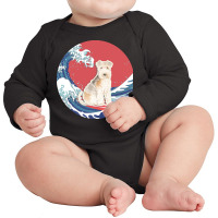 Lakeland Terrier T  Shirt Lakeland Terrier Gifts   Ocean Waves Surfing Long Sleeve Baby Bodysuit | Artistshot