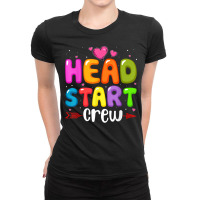 Head Start Crew Teacher Early Childhood Education Preschool T Shirt Ladies Fitted T-shirt | Artistshot