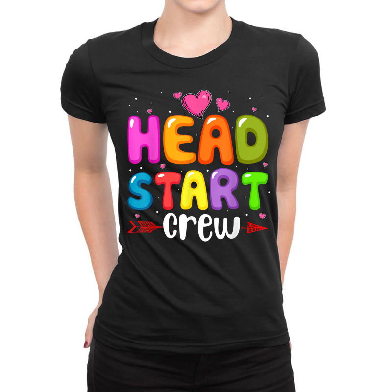 Head Start Crew Teacher Early Childhood Education Preschool T Shirt Ladies Fitted T-Shirt by emaliekrein | Artistshot