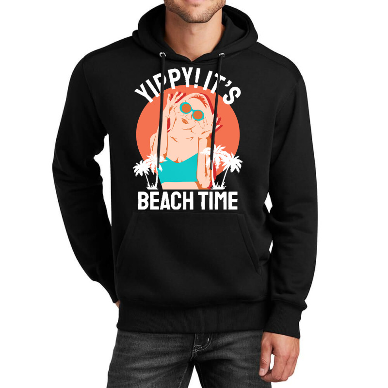 Summer 2021 T  Shirt Yippi It's Beach Time T  Shirt Unisex Hoodie | Artistshot