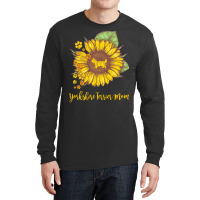 Yorkshire Terrier Mom T  Shirt S U N F L O W E R Y O R K S H I R E T E Long Sleeve Shirts | Artistshot