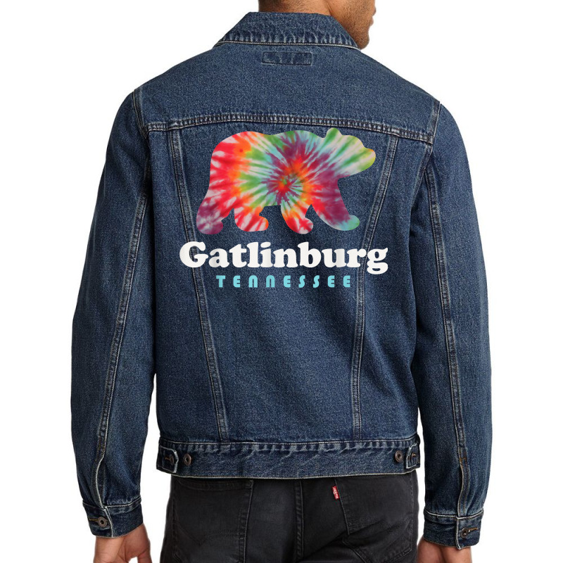 Gatlinburg Tennessee Bear Great Smoky Mountains Tie Dye T Shirt Men Denim Jacket by men.adam | Artistshot