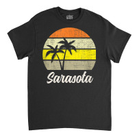 Sarasota Vintage 70s Love Florida Surf Beach Retro Sunset T Shirt Classic T-shirt | Artistshot