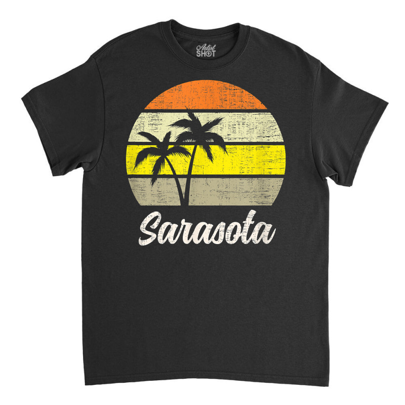 Sarasota Vintage 70s Love Florida Surf Beach Retro Sunset T Shirt Classic T-shirt by kogmor58594 | Artistshot