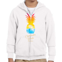 Clearwater Beach   Florida Souvenir   Pineapple Sunset T Shirt Youth Zipper Hoodie | Artistshot