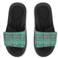 Short Girls God Only Lets Things Grow Up Slide Sandal | Artistshot