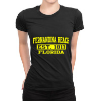 Fernandina Beach T Shirt Florida Amelia Island Tee Shirt Ladies Fitted T-shirt | Artistshot