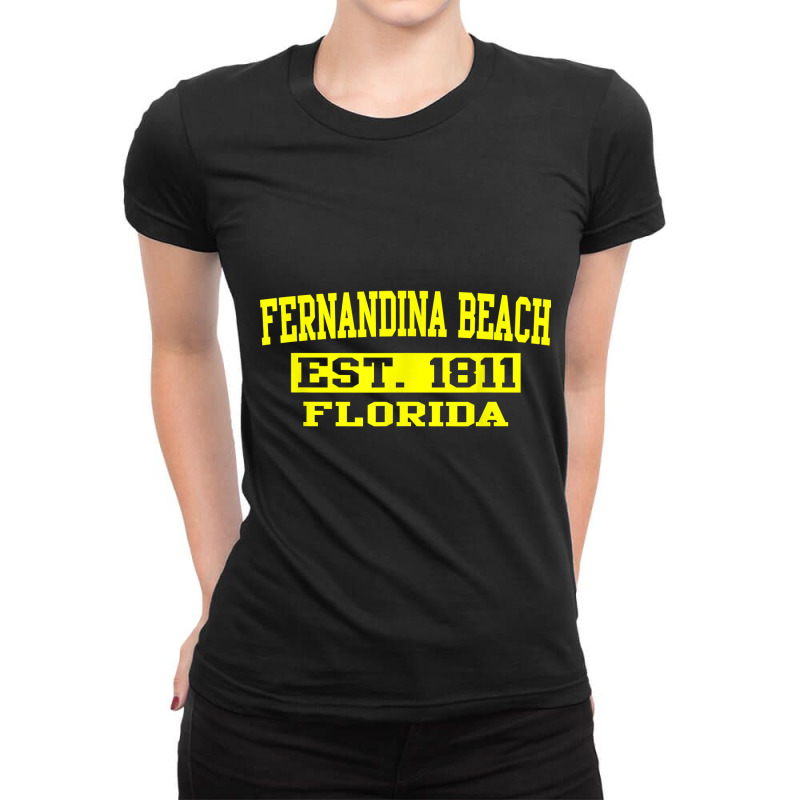 Fernandina Beach T Shirt Florida Amelia Island Tee Shirt Ladies Fitted T-Shirt by kogmor58594 | Artistshot