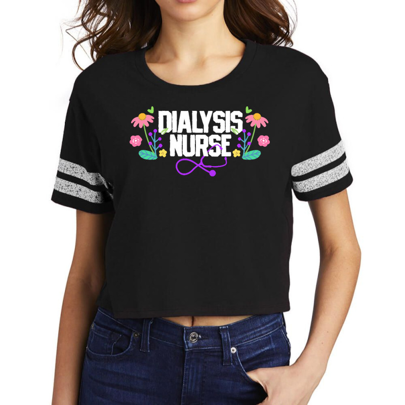 Dialysis Nurse T  Shirt Dialysis Nurse Nephrology Nurse 3 Scorecard Crop Tee by tallblocks | Artistshot