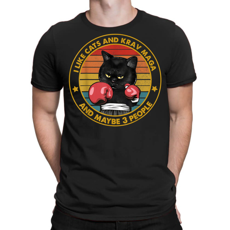 Krav Maga Tshirt Cat Tee Martial Art Israel Defense Forces T Shirt T-Shirt by atereabag | Artistshot