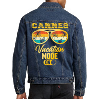 Cannes T  Shirt Dream Vacation In Cannes, France T  Shirt Men Denim Jacket | Artistshot