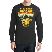 Capri T  Shirt Capri Italy Summer Vacation T  Shirt Long Sleeve Shirts | Artistshot