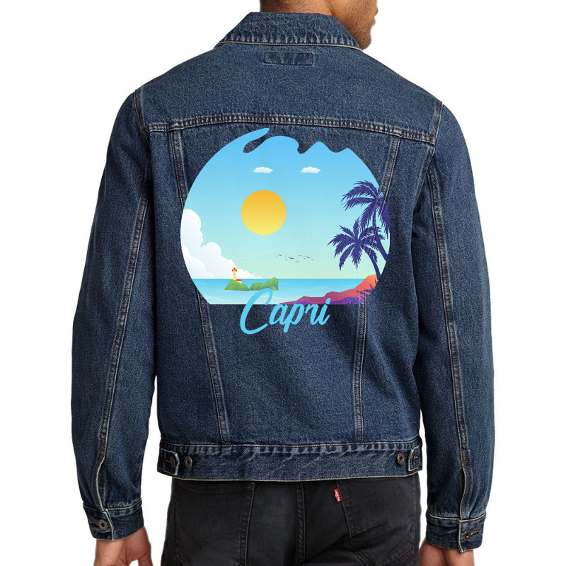 Capri T  Shirt No Place Like Capri T  Shirt Men Denim Jacket | Artistshot