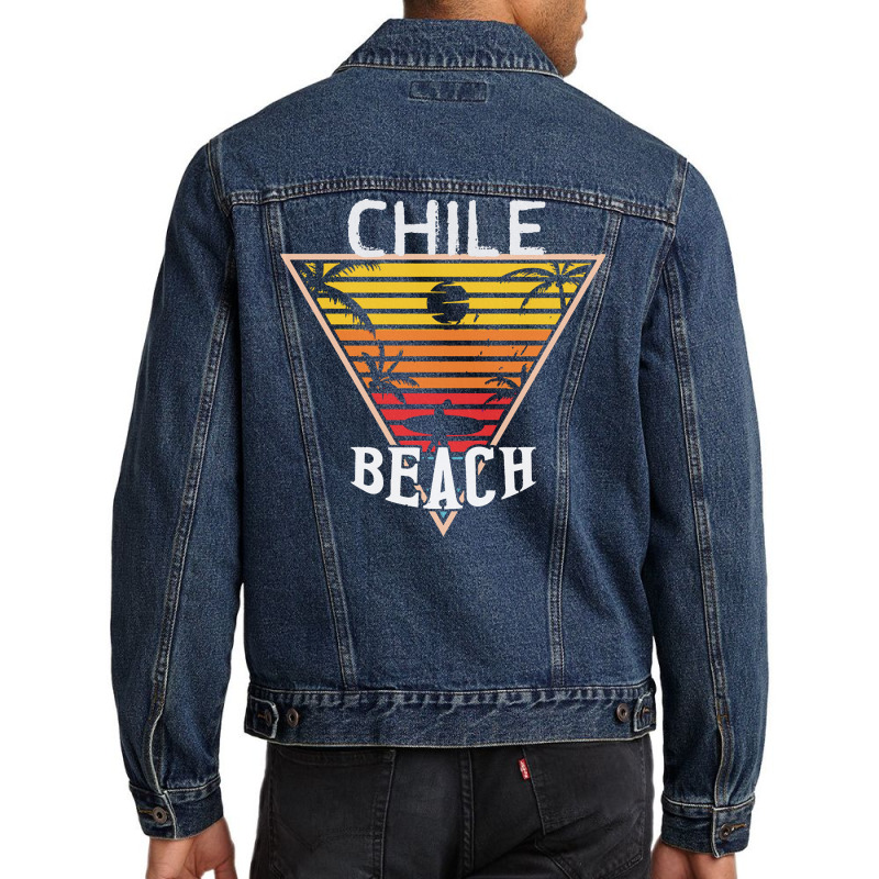 Chile T  Shirt Beach Day In Chile T  Shirt Men Denim Jacket | Artistshot