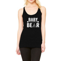 Family Bear Pregnancy Announcement Baby White Racerback Tank | Artistshot