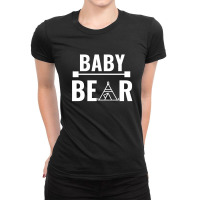 Family Bear Pregnancy Announcement Baby White Ladies Fitted T-shirt | Artistshot