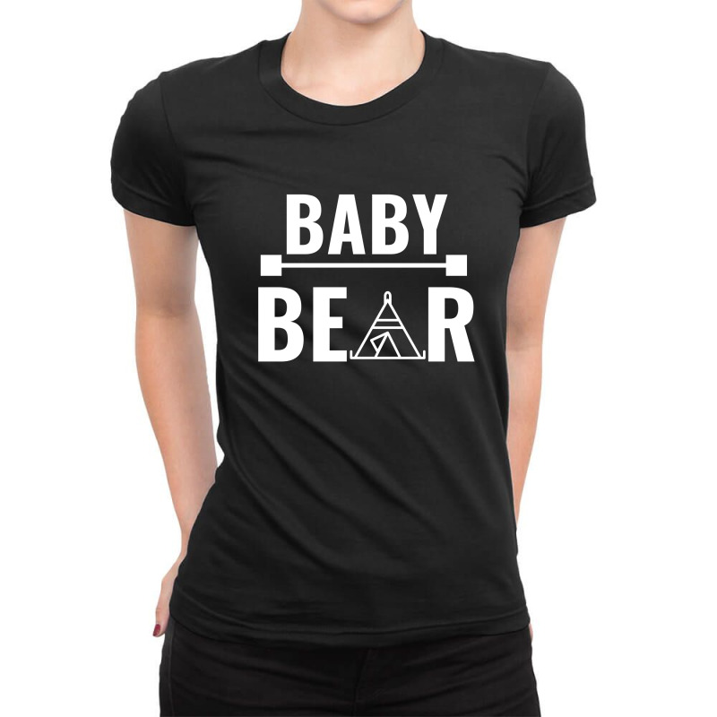 Family Bear Pregnancy Announcement Baby White Ladies Fitted T-Shirt by Perfect Designers | Artistshot