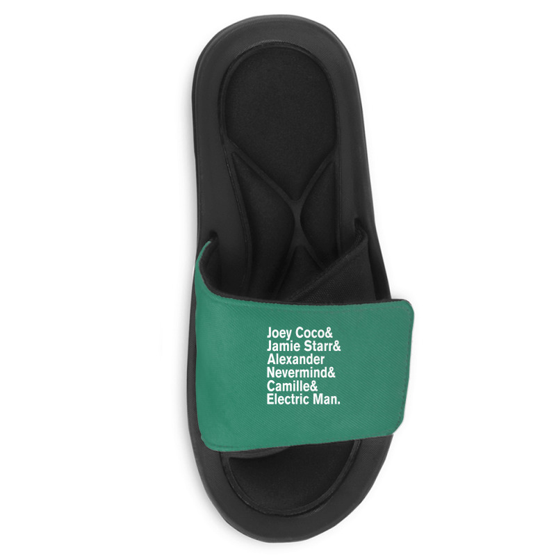 Prince Aliases Joey Coco & Jamie Starr Threads Slide Sandal | Artistshot