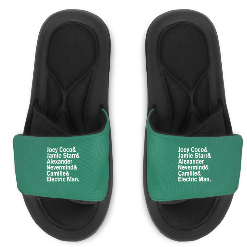 Prince Aliases Joey Coco & Jamie Starr Threads Slide Sandal | Artistshot