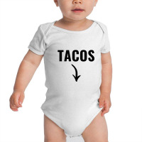 Funny Couples Maternity Announcement Tacos Arrow Baby Bodysuit | Artistshot